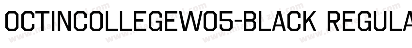 OctinCollegeW05-Black Regular字体转换